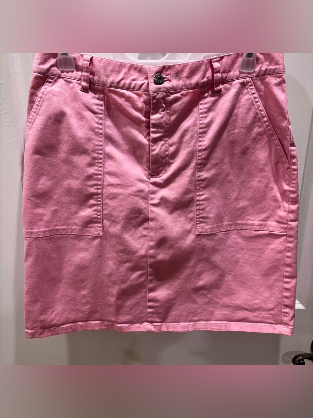 Ralph Lauren Pink Cotton Pocket Skirt